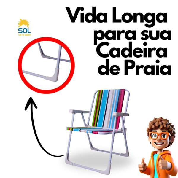 Protetor para Pés de Cadeira em L Anti Risco Não Enferruja - Image 2