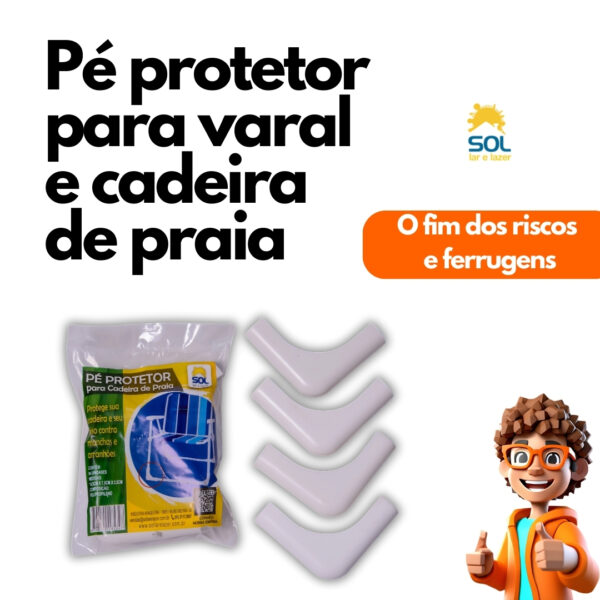 Protetor para Pés de Cadeira em L Anti Risco Não Enferruja