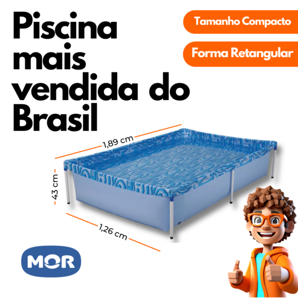 Mor Infantil 001002 piscina azul 1000L 1.89x1.26m - Image 5