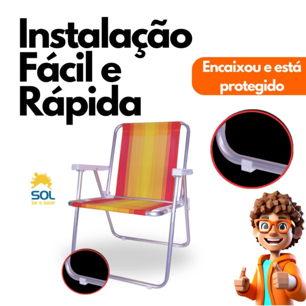 Kit Sapata Protetor de Pé para Cadeira de Praia e Varal de Chão - Image 2
