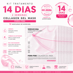 Kit 14 Máscaras Faciais Coreana Hidrogel Bio-Colágeno PDRN – Antirrugas, Firmadora e Hidratante - Essencial Trends