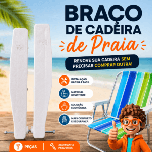Kit Reparo Braço Cadeira de Praia - Essencial Trends