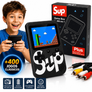 Mini Game Portátil Game Box Plus com 400 Jogos Conecta TV - Essencial Trends