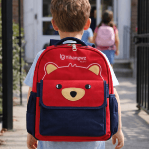 Mochila Escolar Infantil Flexível com Estojo Estampa Urso - Essencial Trends